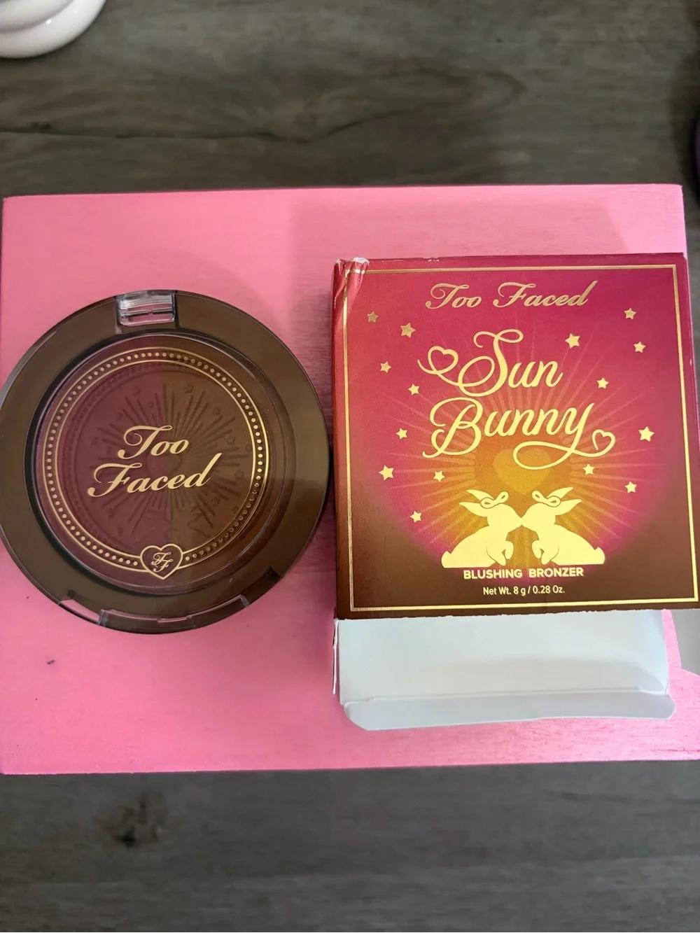 🌸🐰 Too Faced Sun Bunny Bronzer – Fuchsia Pink 🐰🌸